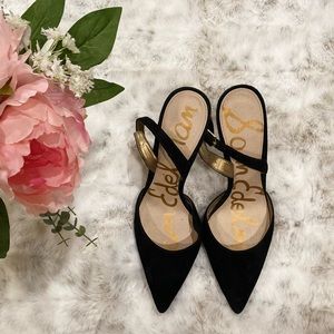 Sam Edelman Black Slingback Heels